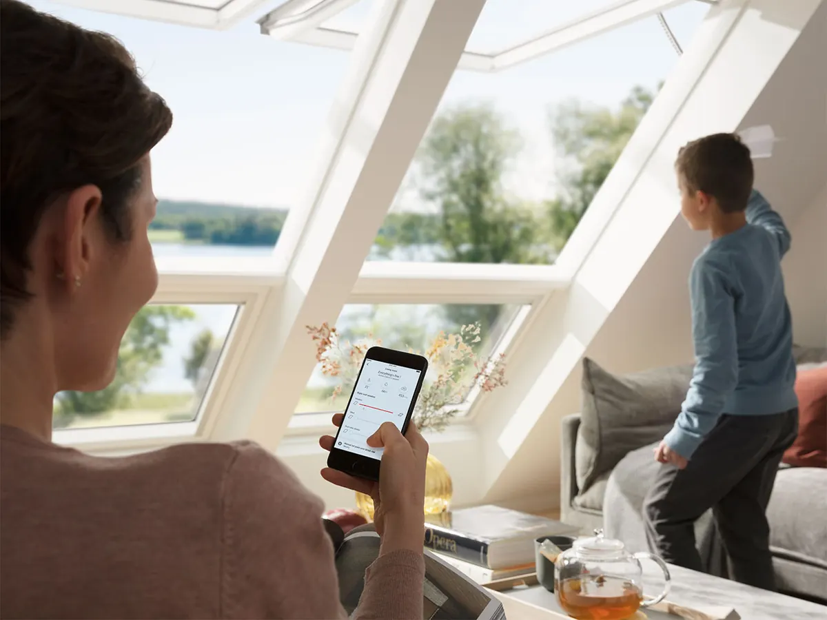 Dachfenster per Smartphone steuern